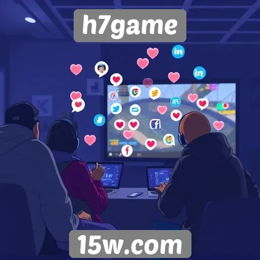 Integração de redes sociais e h7game na interação dos jogadores
